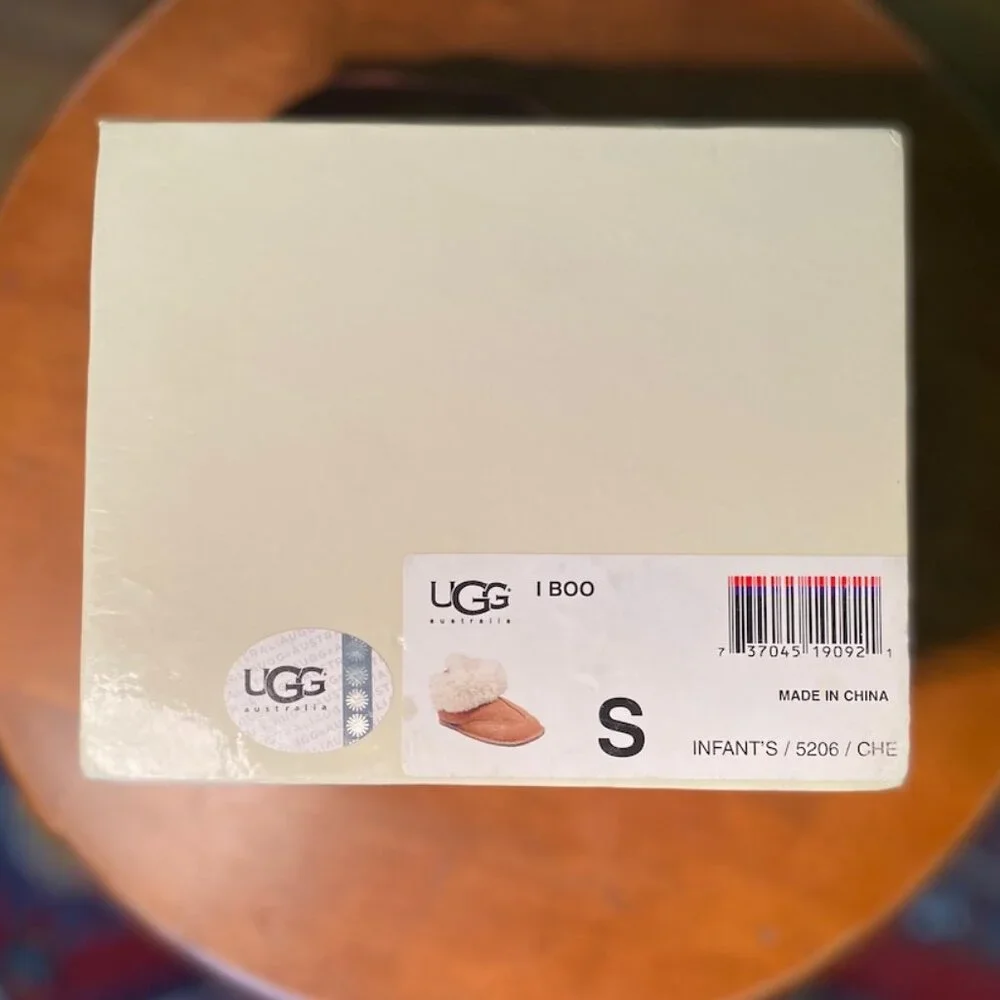 UGG Infant B00 Boots, Chestnut, Size Small